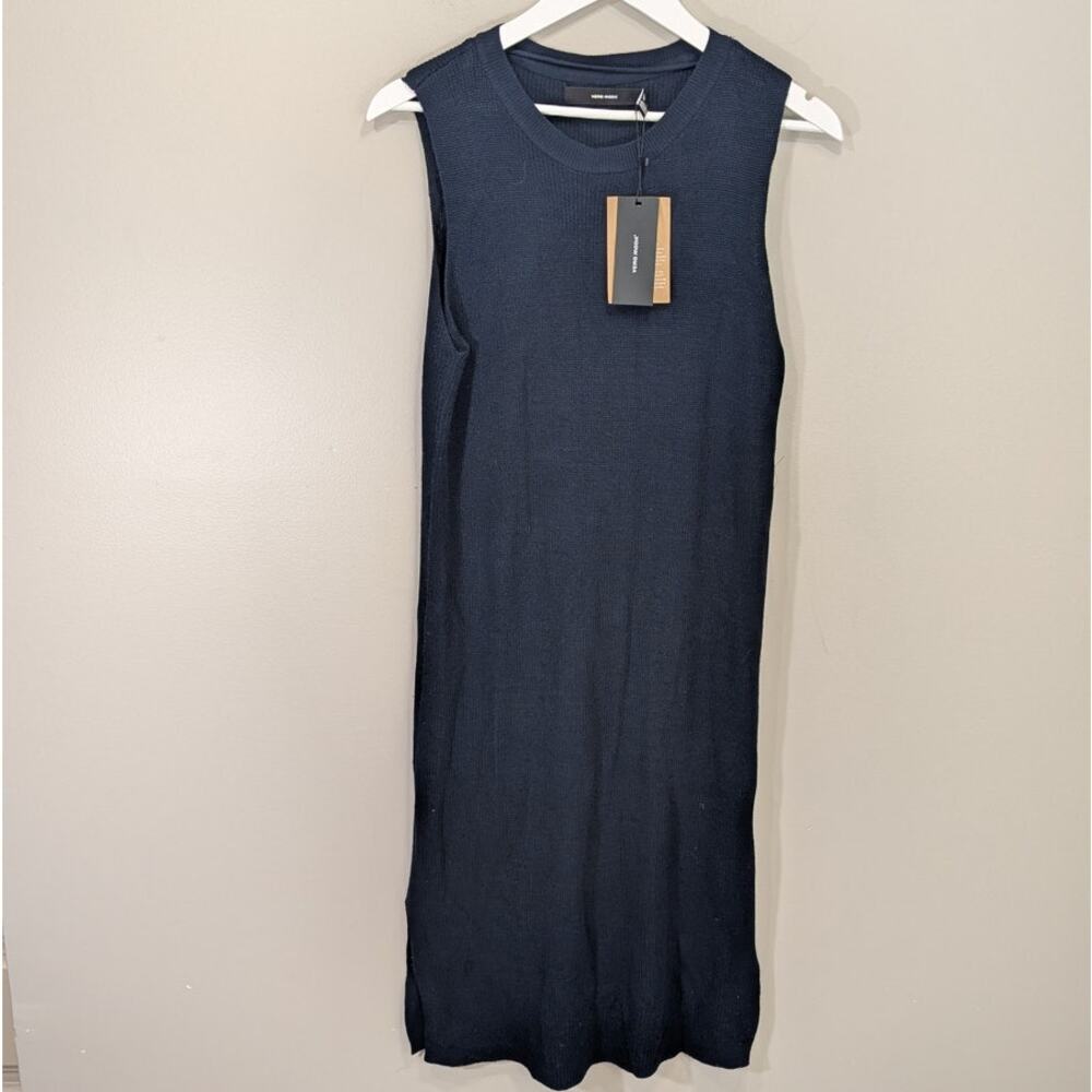 Vero Moda Dress Midi Sweater Preppy Casual Nautical Timeless Chic - Size L